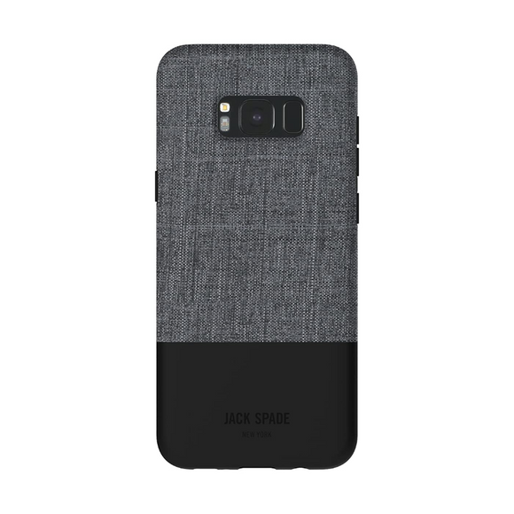 Jack Spade Color-Block Case Tech Oxford Grey Black for Samsung Galaxy S8+