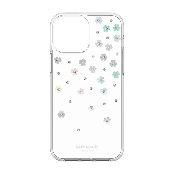 Kate Spade New York Protective Hardshell for iPhone 13 Pro Max- Scattered Flowers