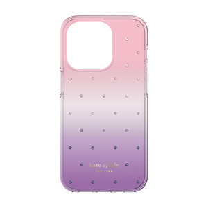 Kate Spade New York Ombre Pin Dot Protective Hardshell Case for iPhone 14 Pro