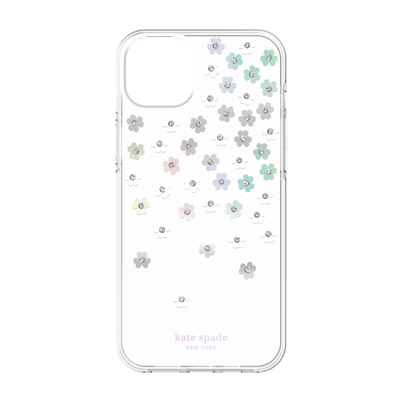 Kate Spade New York Scattered Flowers Protective Hardshell Case for iPhone 14 Plus