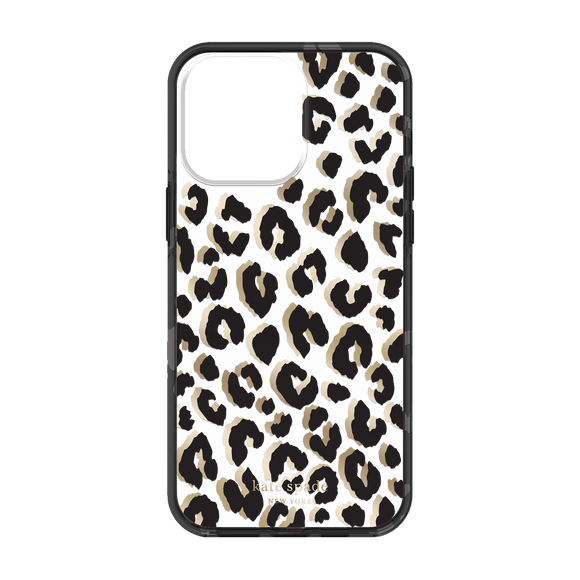 Kate Spade New York Leopard Protective Hardshell Case for iPhone 14 Pro