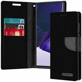 Goospery Canvas Diary Black for Samsung Galaxy Note 20 Ultra