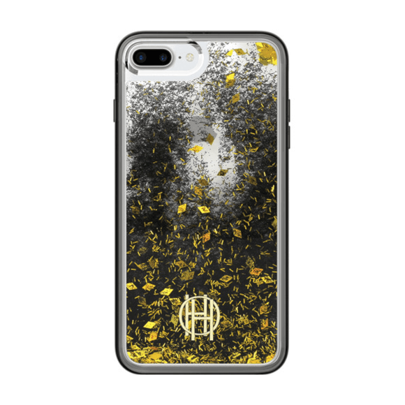 House of Harlow 1960 Black/Gold Liquid Glitter Case for iPhone 7/8/SE (2020)