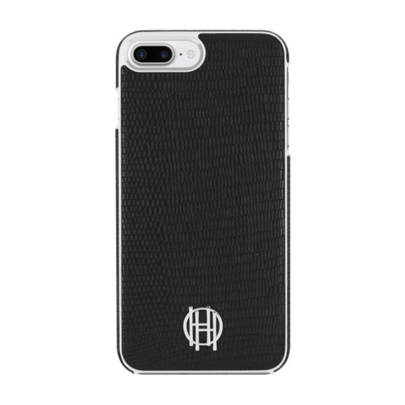 House of Harlow 1960 Black Lizard/Silver Metallic Case for iPhone 7/8/SE (2020)