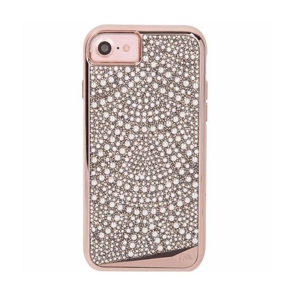 Case-Mate Brilliance Lace Rose Gold Pearl Crystal Case for iPhone 6/6s/7/8/SE (2020)