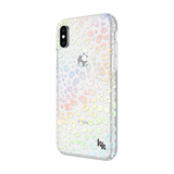 Kendall + Kylie Protective Clear Leopard/Holographic Foil Printed Case for iPhone X/Xs