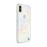 Kendall + Kylie Protective Clear Leopard/Holographic Foil Printed Case for iPhone X/Xs