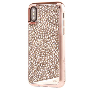 Case-Mate Brilliance Lace Rose Gold Pearl Crystal Case for iPhone X/XS