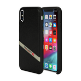 Diesel Black Leather Co-Mold Case for iPhone X/Xs