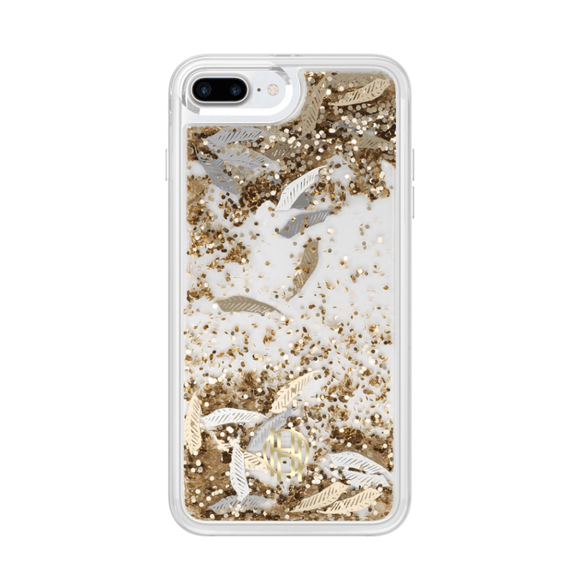 House of Harlow 1960 Gold Feathers Liquid Case for iPhone 7/8/SE (2020)