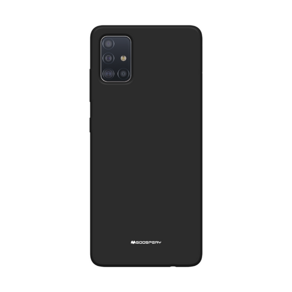 Goospery Mercury Black Soft Feeling Jelly Case for Samsung Galaxy A71