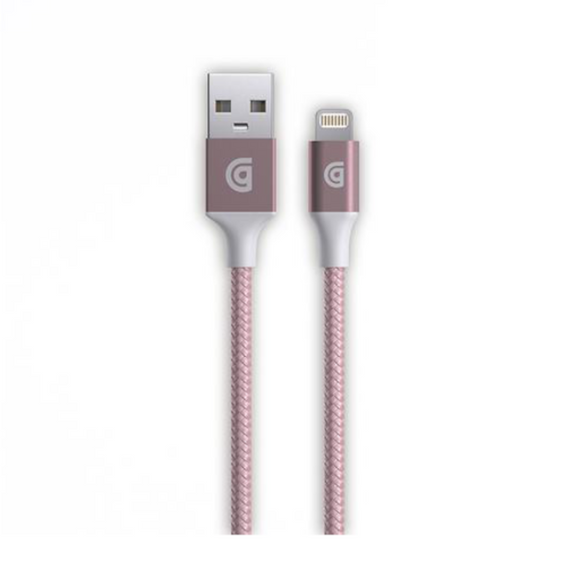 Griffin Premium Braided Lightning Cable Rose Gold, 5ft (1.5m)