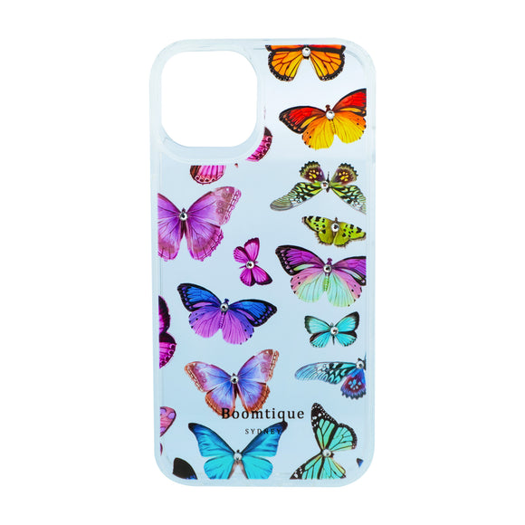 Boomtique Diamond Butterfly Case for iPhone 11 Pro (Rainbow)