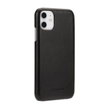 Coach Black Logo Leather Wrap Case for iPhone 11