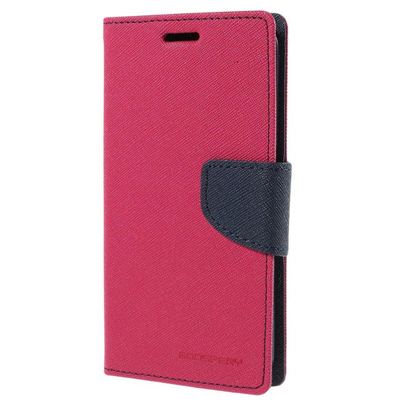 Goospery Mercury Fancy Diary Hot Pink Case For Samsung S7